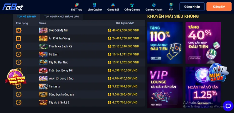 Ưu đãi chào mừng thành viên mới Big79